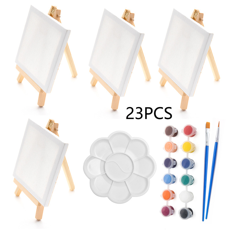 Kids Art Easel - 23Pcs 미니 이젤 드로잉 보드 세트