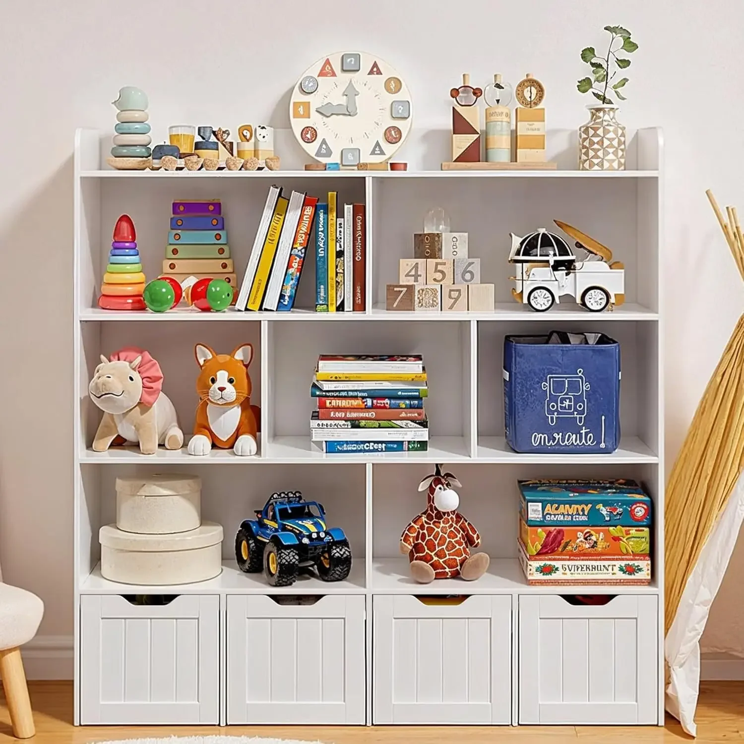 Kids Toys Drawers - 어린이 장난감 수납장 책장 이동식 서랍