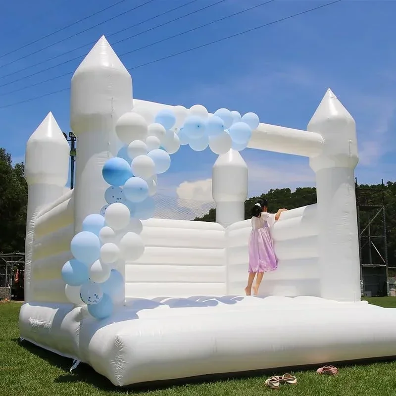 Kids Toys Rental - 3M/4M 화이트/블랙 풍선 성 바운스 하우스