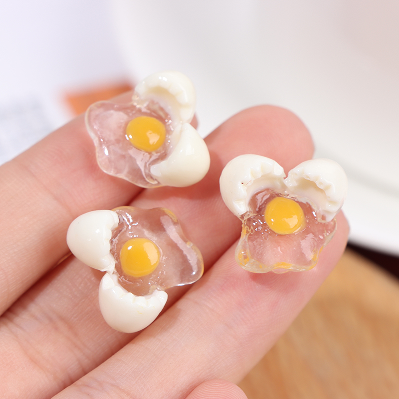 Kids Toys Play Egg - 1:12 미니어처 인형의 집 미니 깨진