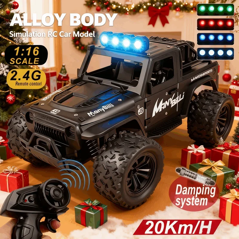Kids Toys Jeep - 1:16 원격 조종 자동차 조명 및