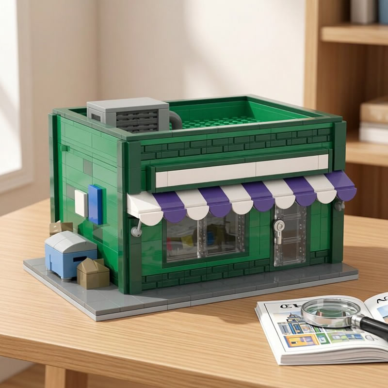 Kids Toys Shop - 빌딩 블록 MOC 모듈형 미니 거리