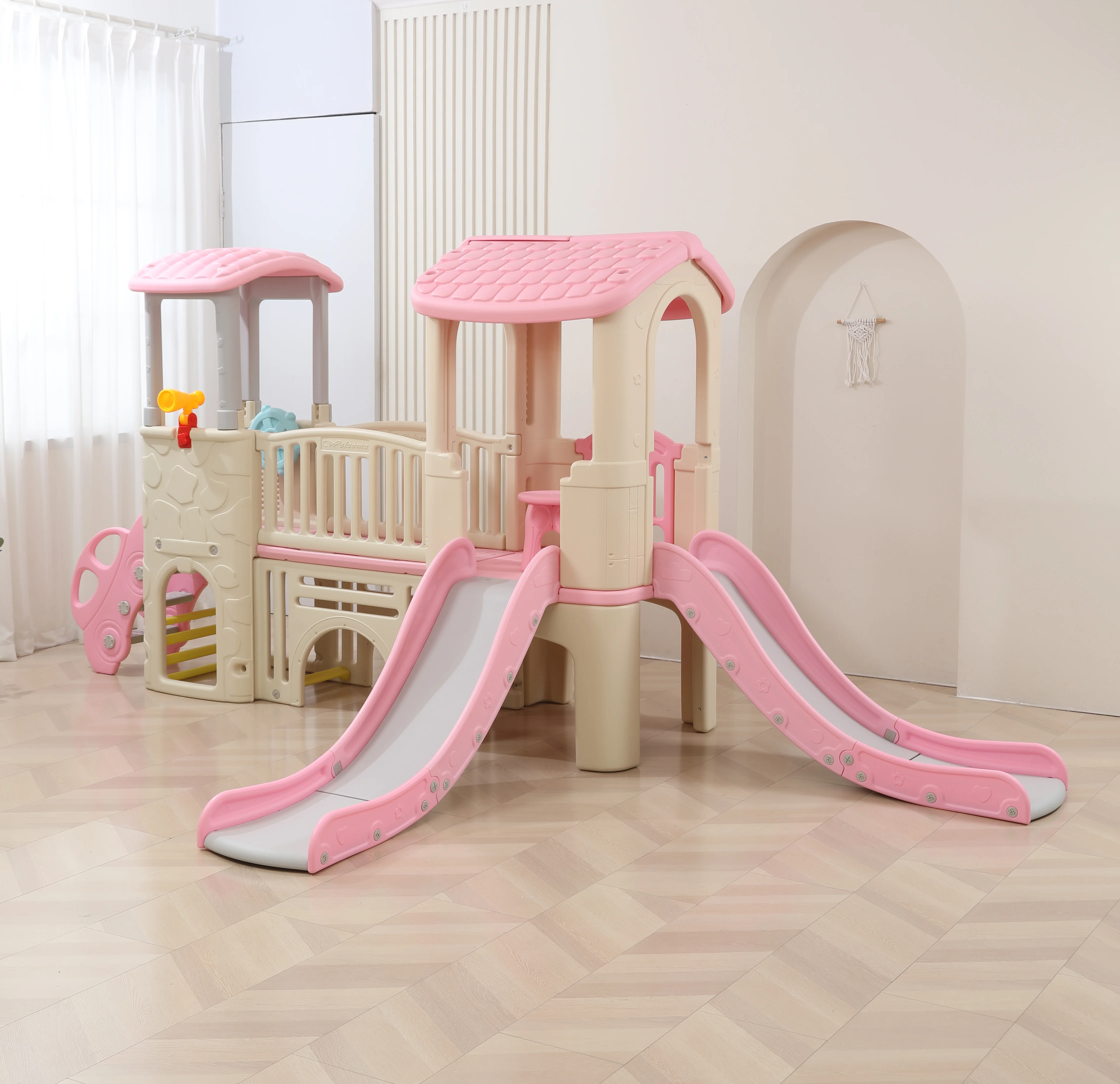 Kids Toys Mall - 대형 실내 놀이터 이중 슬라이드 어린이용