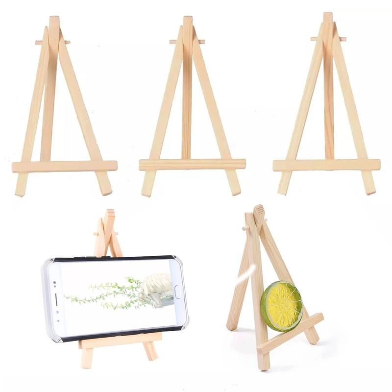 Kids Art Easel - 10Pcs 나무 미니 이젤 프레임 삼각형