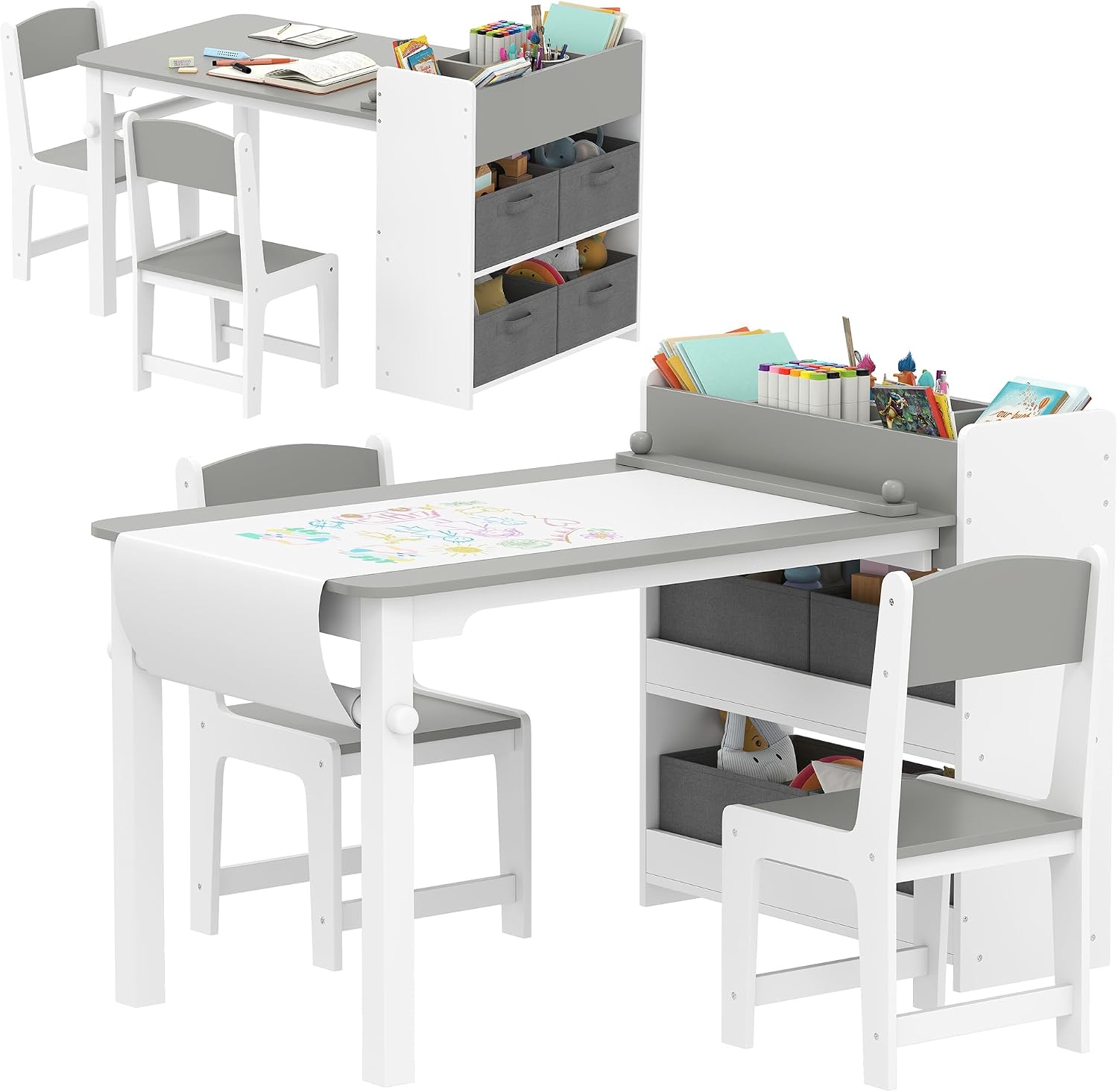Kids Art Easel - 어린이 미술 테이블 & 이젤 의자