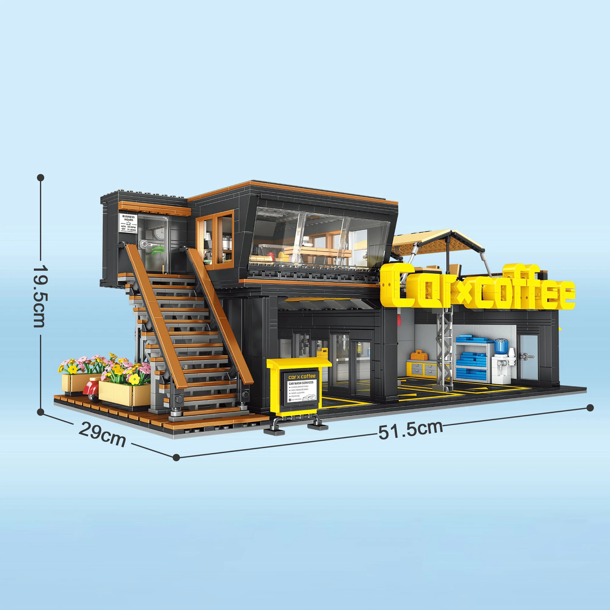 커피 자동차 정비소 커피 카 클럽 블록 2496개 스트 - Kids Toys Shop 리뷰 및 가격