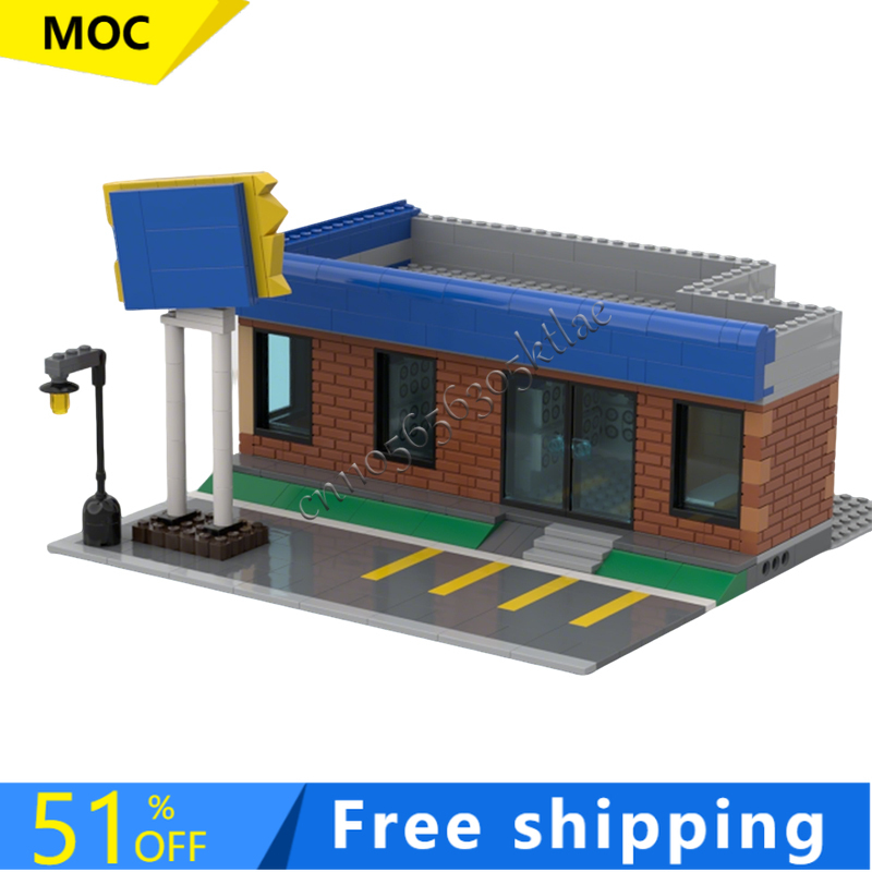 717PCS MOC 도시 거리 풍경 모듈식 커뮤니티 비 - Kids Toys Rental 리뷰 및 가격