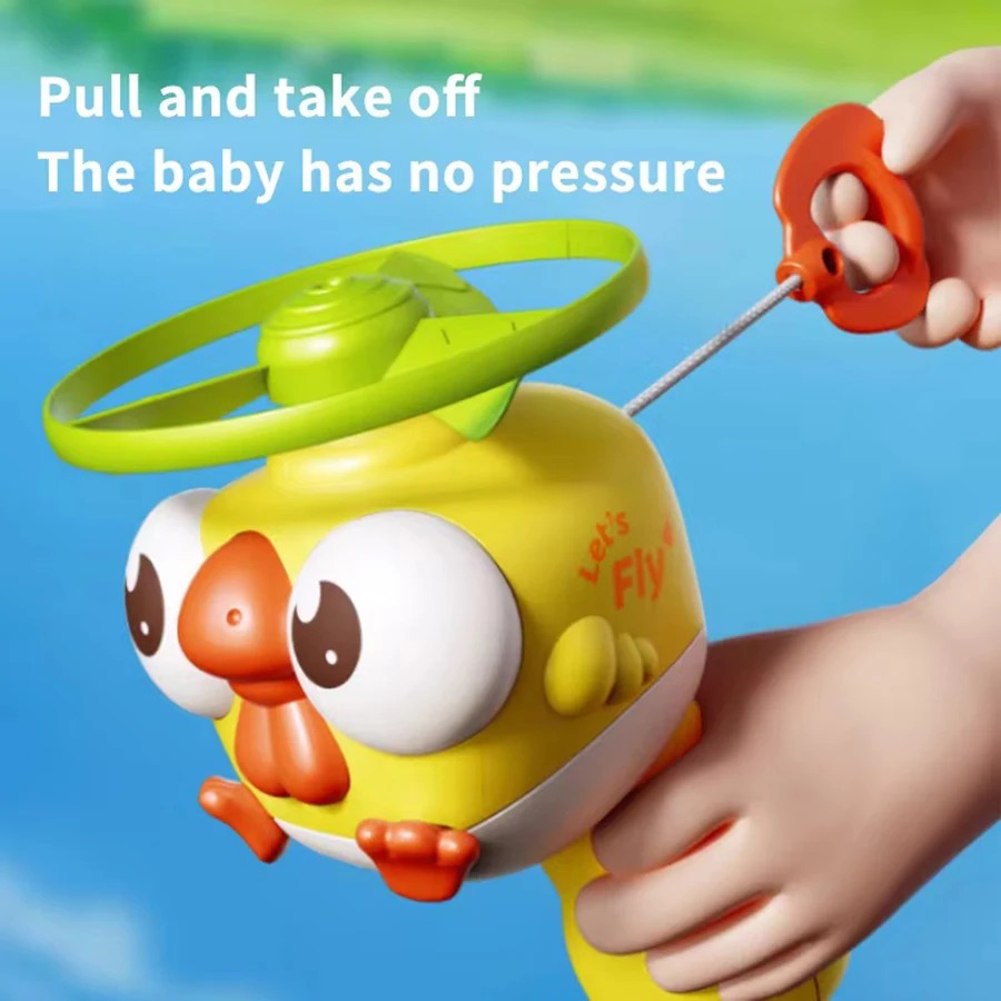 어린이용 당김줄 대나무 헬리콥터 UFO 발사기, 야외  - Kids Toys Under $10 리뷰 및 가격