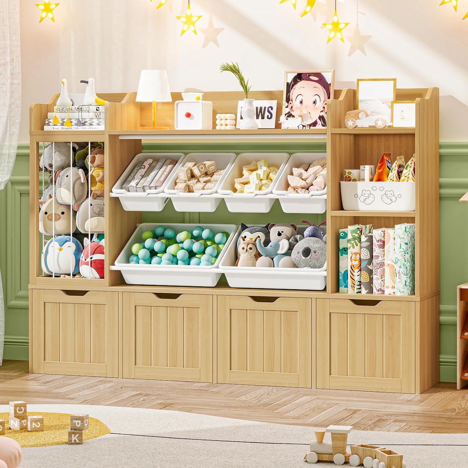 이동식 서랍이 있는 어린이용 책장 겸 수납장, 어린이  - Kids Toys Drawers 리뷰 및 가격