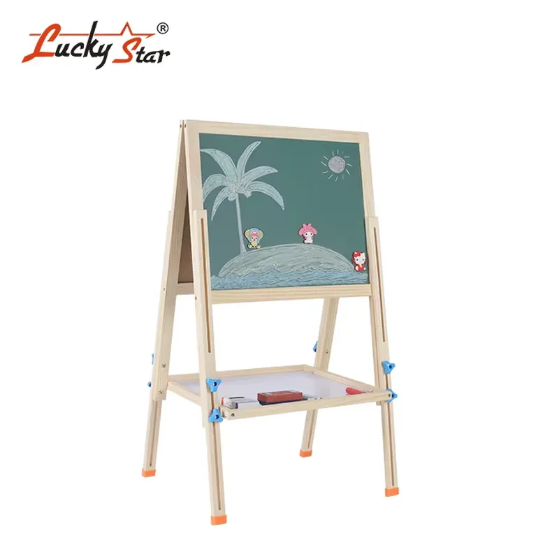 접이식 양면 조절 가능한 어린이용 자석 화이트보드 분필 - Kids Art Easel 리뷰 및 가격