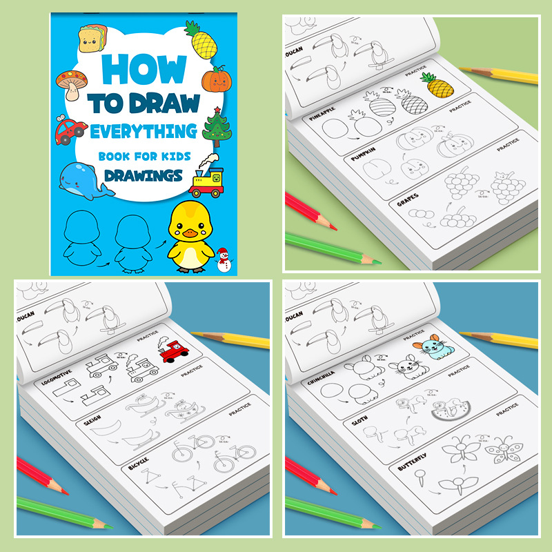 어린이를 위한 단계별 그림책 모든 것을 그리는 방법 배 - Kids Toys Drawing Easy 리뷰 및 가격