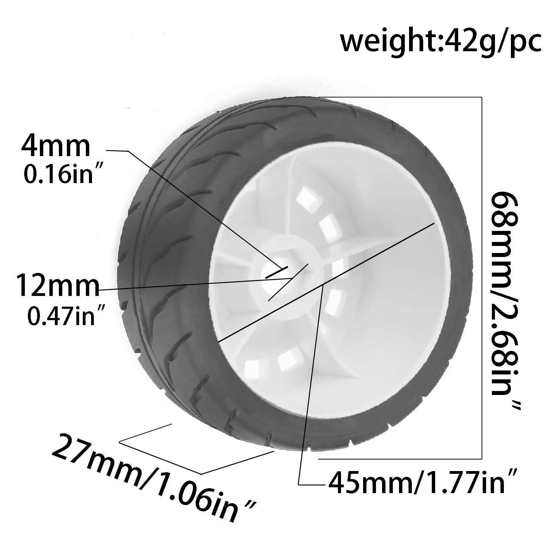 XILEZQF 4개입 1/10 온로드 투어링 타이어 1 - Tamiya Model Rc Car 리뷰 및 가격