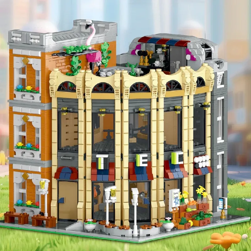 3231PCS 창의적인 전문가용 MOC 라운드 코너 샵 - Kids Toys Shop 리뷰 및 가격