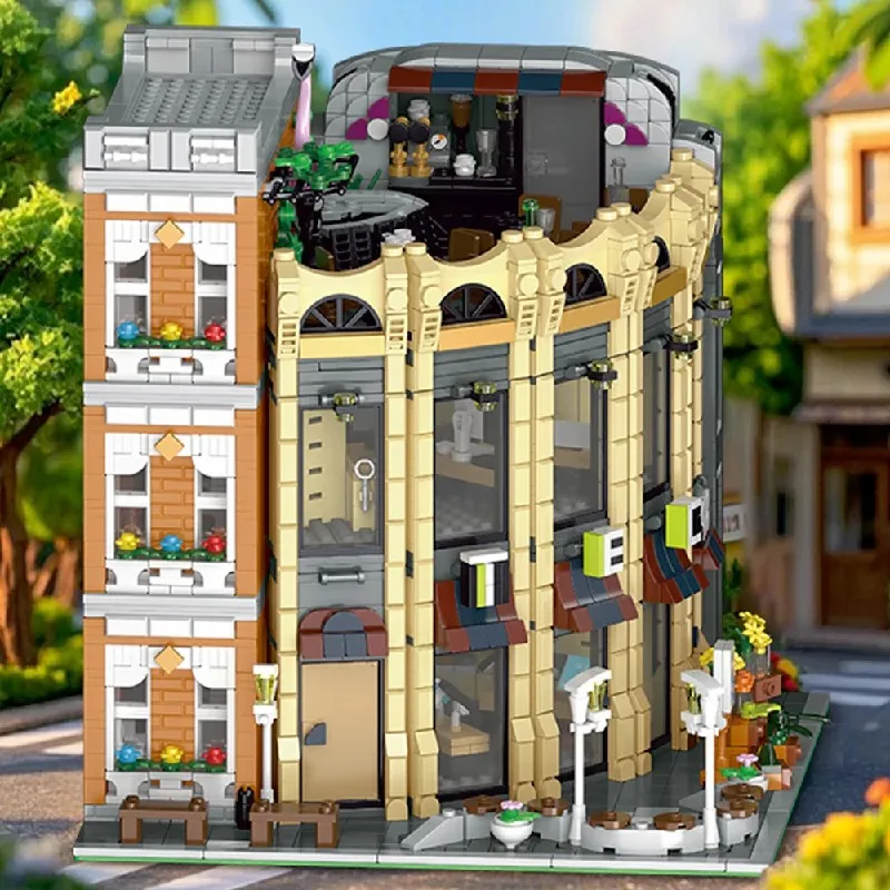 3231PCS 창의적인 전문가용 MOC 라운드 코너 샵 - Kids Toys Shop 리뷰 및 가격