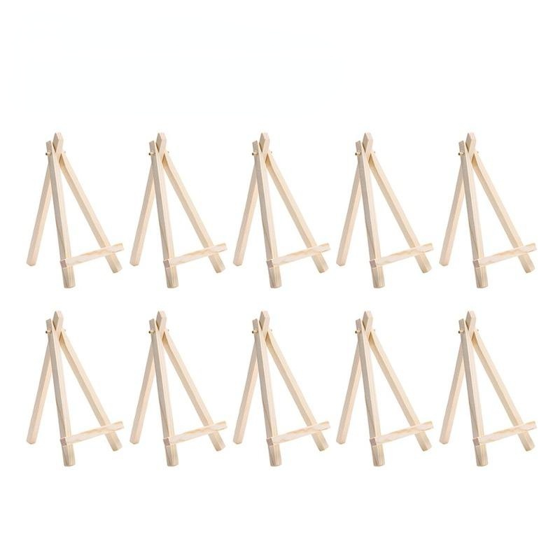 10Pcs 나무 미니 이젤 프레임 삼각형 웨딩 테이블  - Kids Art Easel 리뷰 및 가격