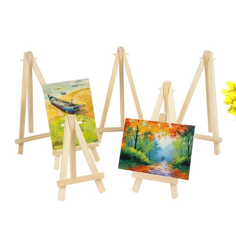 10Pcs 나무 미니 이젤 프레임 삼각형 웨딩 테이블  - Kids Art Easel 리뷰 및 가격
