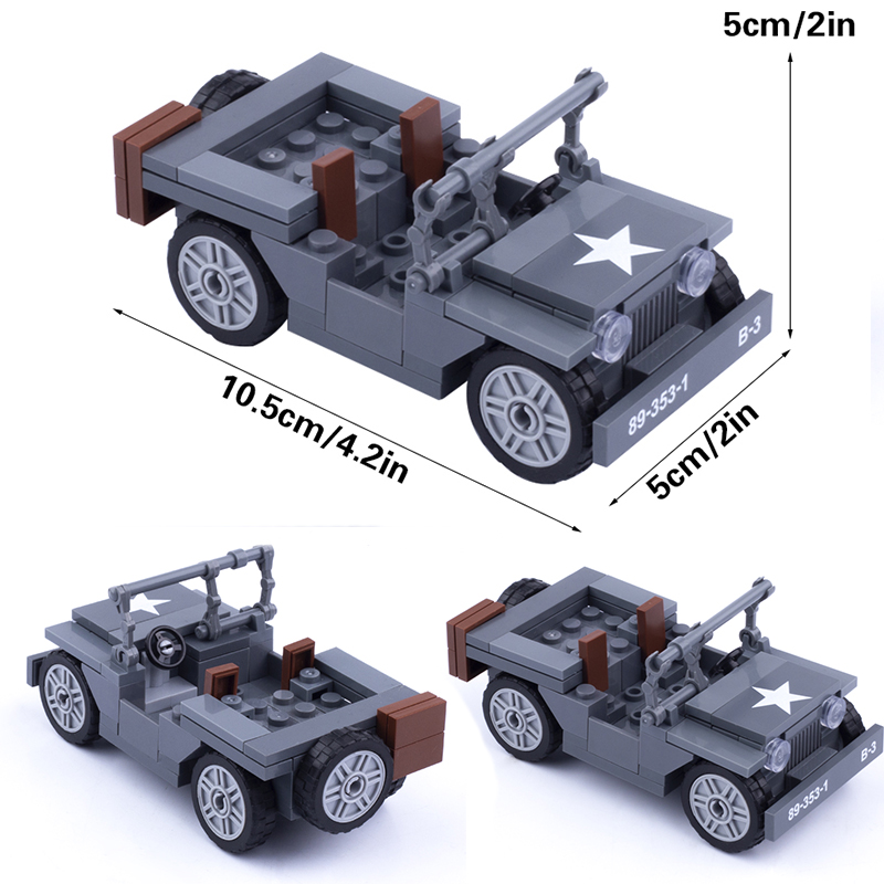 MOC WW2 군사 미국 인물 Willy Jeep 자동 - Kids Toys Jeep 리뷰 및 가격