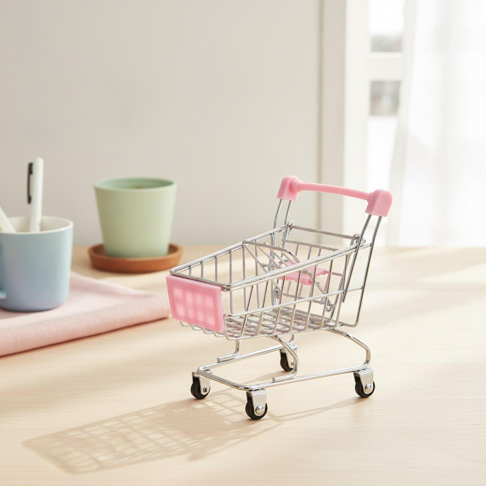 쇼핑 카트 장난감 슈퍼마켓 손수레 장식용 미니어처 역할 - Kids Toys Shop 리뷰 및 가격