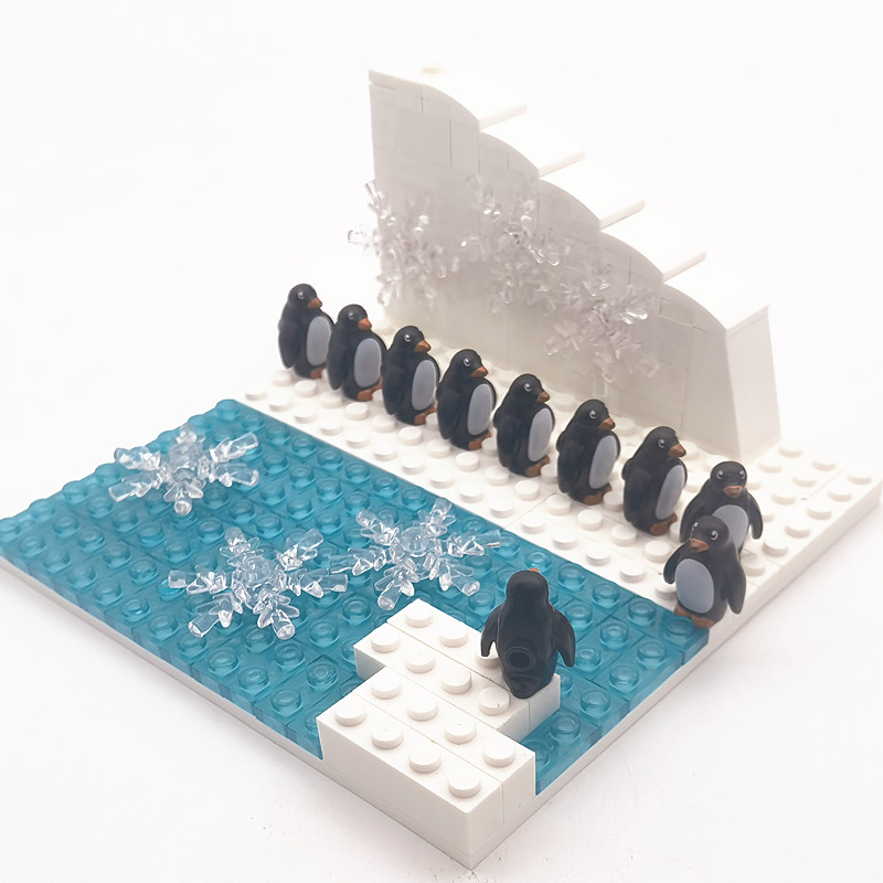 MOC 빙하 눈 땅 동물 장난감, 몬테소리 블로크, 베 - Kids Toys Under $10 리뷰 및 가격